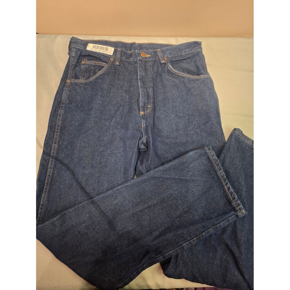 Wrangler Men’s Indigo Blue Relaxed Jeans 33x34